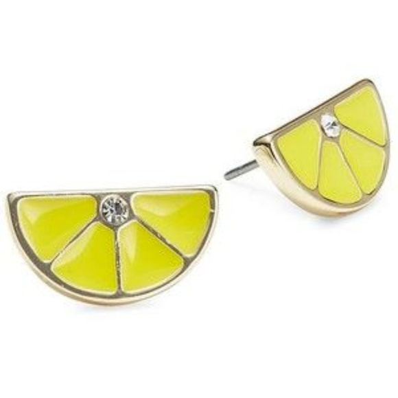 ABS Allen Schwartz Lemon Slice Stud Earrings - Picture 2 of 6